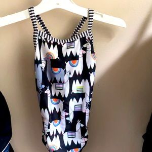 Size 24 llama print swimsuit